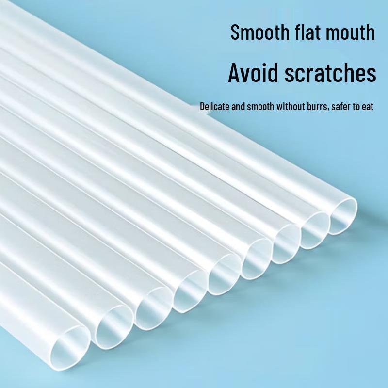 AMPEREX Disposable Transparent Bent Plastic Straw