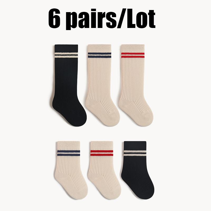 6/3 Pairs Children Socks School Socks With Stylish Designs Boy Socks Girl's Socks For Newborn Baby Accessories