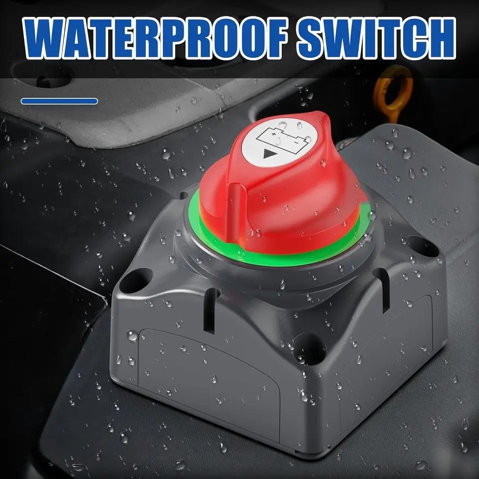 12V-60V Car Accessories Battery Selector Isolator 100A-300A Disconnect Rotary Switch Cut For Car Auto RV Marine Boat