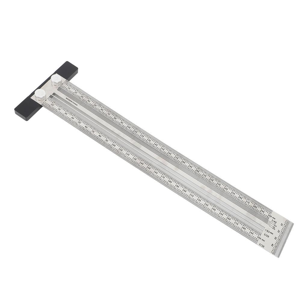 Ultra Accurate Marking T Ruler Stainless Steel Woodworking Scribing T Ruler High Accuracy Carpenter Mark T Ruler