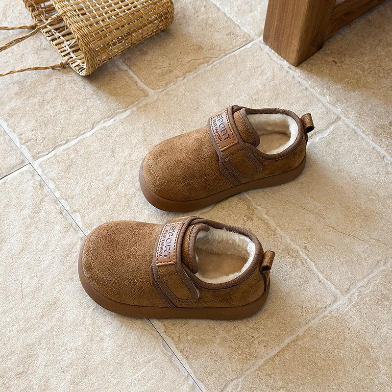 Children's 2025 Winter Non-slip Snow Boots - Warm, Thickened Velvet, Soft Sole, Furry Cotton Shoes for Girls