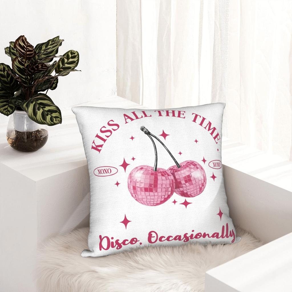 Harrys Styles Kiss All The Time Disco Occasionally Pillowcase Cushion Cover Decorations Pillow Case Cover Home Square 45*45Cm