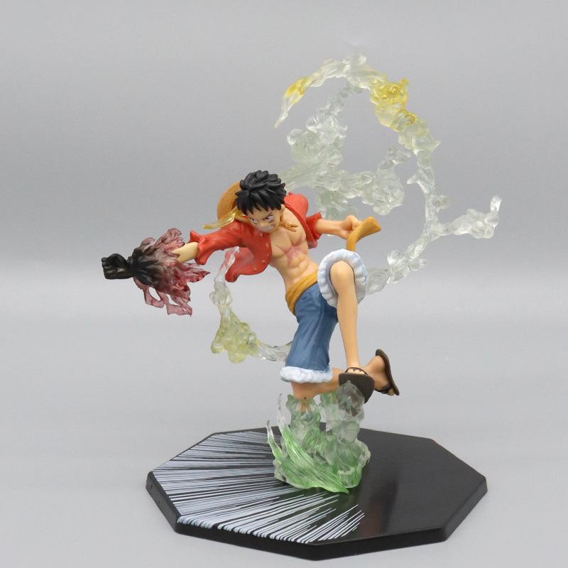 ONE PIECE Fire Fist Luffy Ace Ghost Slash Sauron Devil Wind Leg Sanji Anime Figure Peripheral Model Knickknack