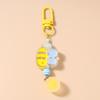 Cute Resin Bee keychain Women Girls Bowknot Key Ring Pendants for Handbag Charms DIY Key Chain Jewelry Gifts