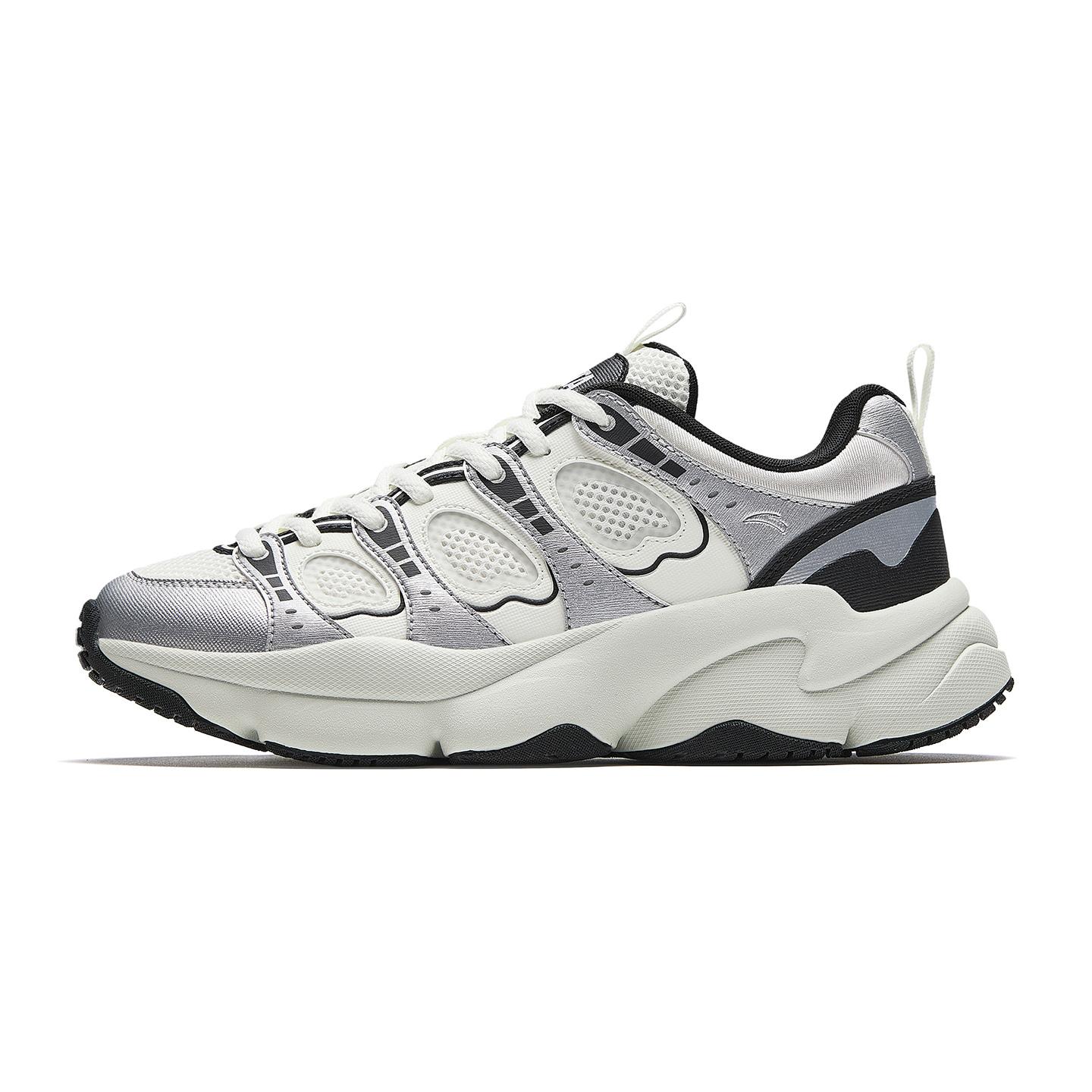 Anta Fashion Mesh Thick Sole Sneakers Breathable Low Top Casual Shoes Women sneakers 122628881-6 37.5