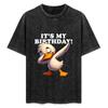 Its My Birthday Dabbing Duck For Kids Boys Girls Dabbing Duck Tshirt Trendy Casual Short Sleeve Shirt