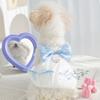 New Dog Skirt Bow Princess Wind Can Be Towed Small Dog Than Bear Teddy Spring and Summer Pet Dog Clothes