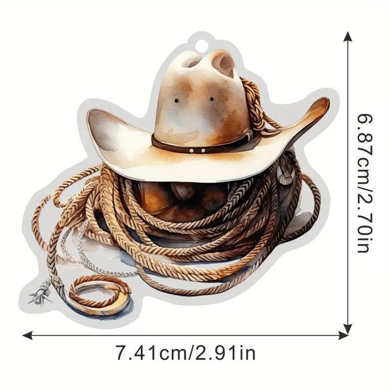 Acrylic Cartoon Playful Car Decor Featuring Personalized Boot And Hat Design