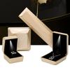 With LED Light Jewelry Storage Box Baking Paint Pendant Necklace Organizer  for Proposal Surprise