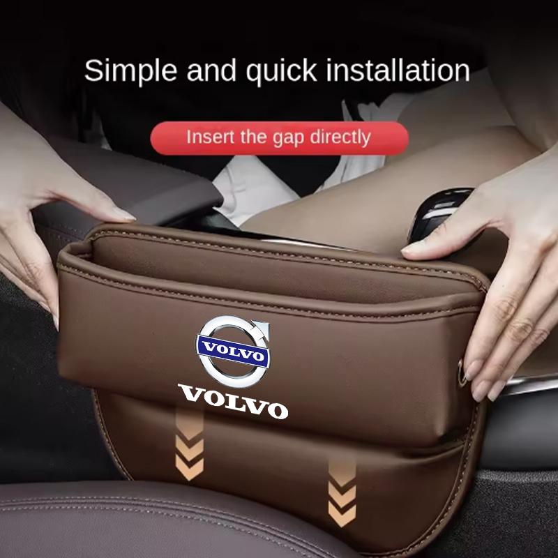 Car Seat Gap Slot Crevice Storage Box Organizer bag for Volvo XC60 S90 XC90 S60 XC40 V60 V90 S40 Volvo EX30 C40 C70 Accessories