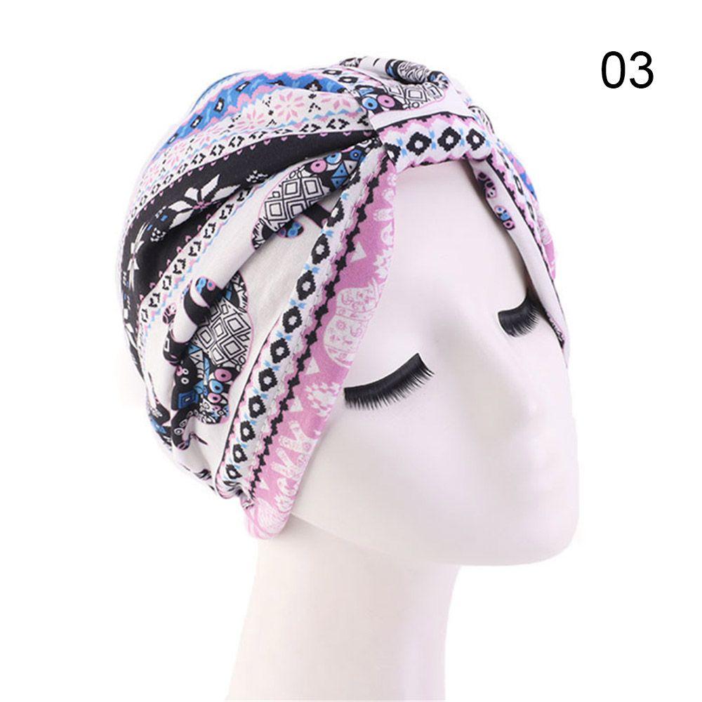 Bandana Satin Lining Cotton Soft Bonnet Sleep Night Cap Turban Hat Head Cover Wrap Hat