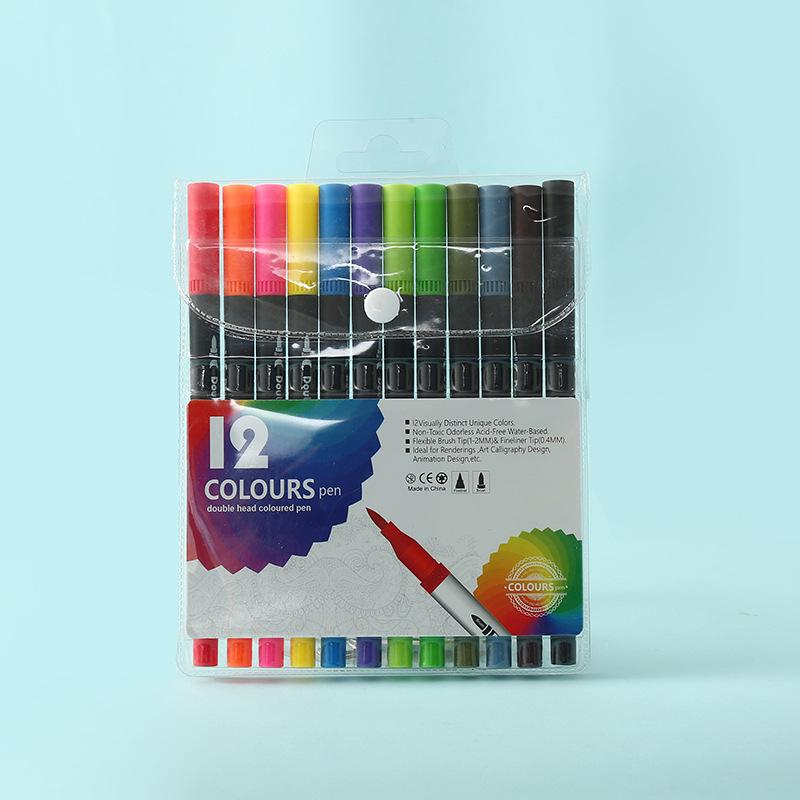 

120-цветные двусторонние смываемые акварельные фломастеры - Экологичный детский набор для рисования