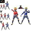 Boys' Full Body Jumpsuit Masked Knight Costume Set In Milk Silk For Cosplay Events