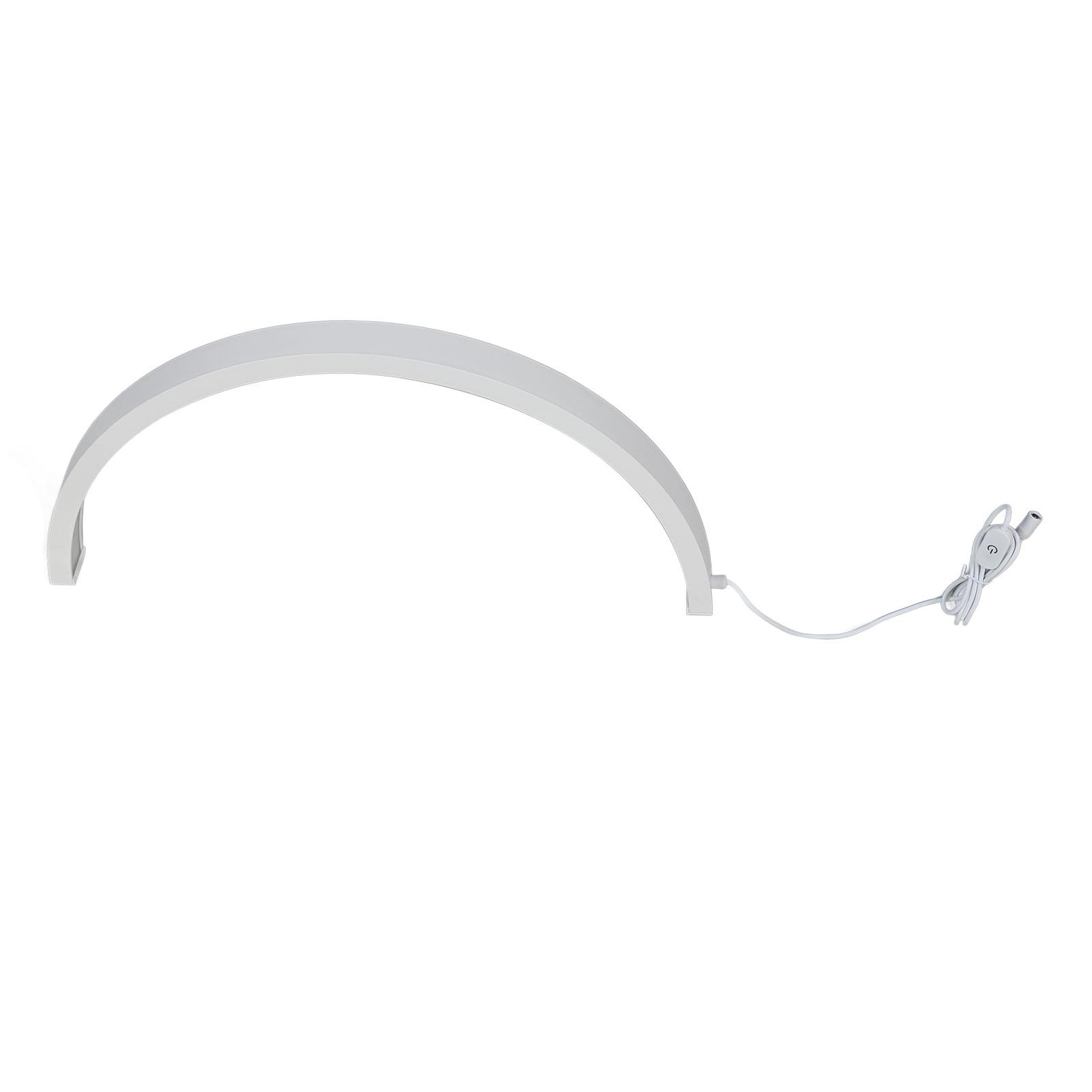 

Настольная лампа для ногтей Half Moon, 22 дюйма, 36 Вт, 2700–6500 К, светодиодная лампа с регулировкой яркости Half Moon Light для ухода за кожей EU Plug белый