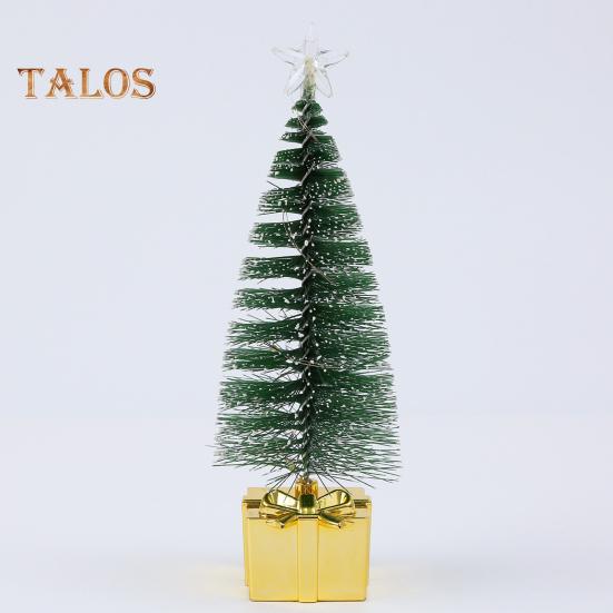 4 sztuki małych ozdób choinkowych z diodami LED zasilane bateriami realistyczne miniaturowe akcesoria na choinkę stołową