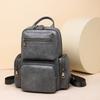 Women Vintage PU Mini Backpack Versatile Crossbody Chest Bag for Women Travel and Casual Use