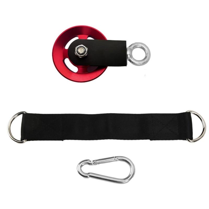 Gym Fitness Machine Workout Pulley Set with Silents Bearings Aluminum Alloy Pulley Wheel Cable Pulley for Pulley System