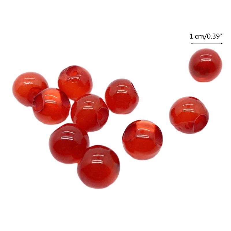 Set of 10 Jade Bead Buttons for Traditional Costume Cheongsam Closure Button Decor Accessories Bead Buttons DIY Supplies