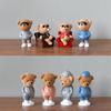 Cartoon Teddy Bear Piggy Bank Ornament for Desk or Bedroom