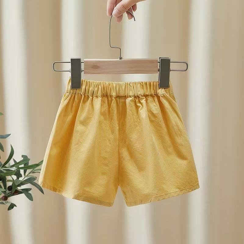 Girls' Shorts for Summer Thin Solid Color Versatile Baby Girls' Summer Outerwear Pants
