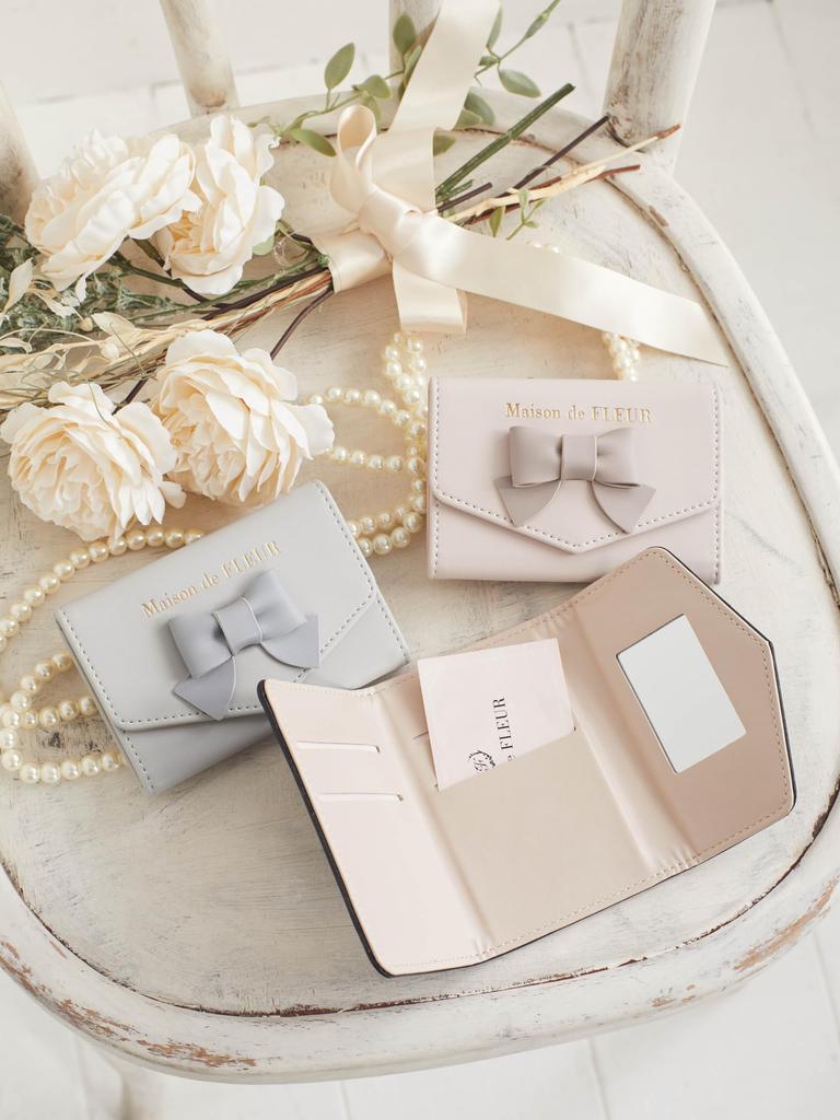 Maison de FLEUR Band-Smartphone-Ständer Kartenetui, Rosa Beige, 8A42FZJ0300