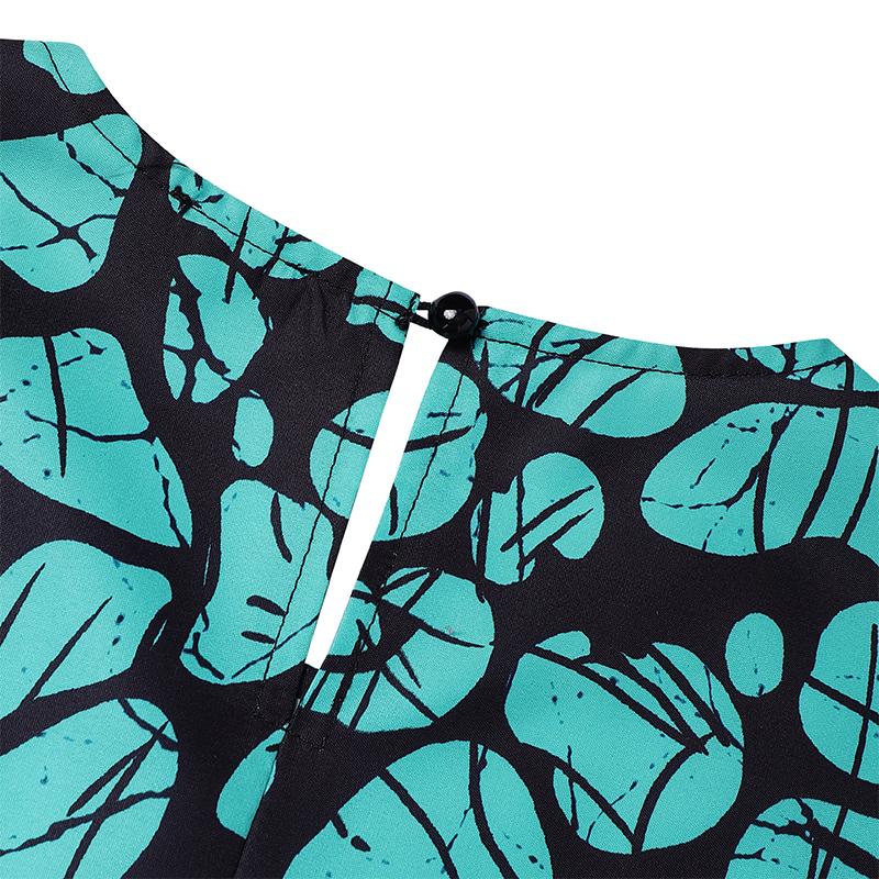 L-5XL Women Long Sleeve Striped Print Patchwork Casual Baggy Maxi Kaftan Dress