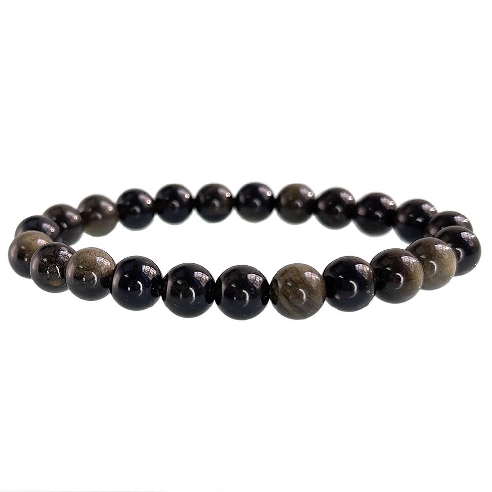 Natural Stone Beaded Bracelet 6-10mm Stretch Yoga Jewelry - Tiger Eye Turquoise Agate Jasper Healing Bangles for Women Men