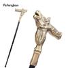 Kupfer Hirsch Gehstock Mode Dekorativer Gehstock Gentleman Eleganter Cosplay Gehstock Knauf Crosier 92cm