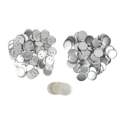 Leere Button-Badge-Teile Set Rund Metall Sicherheitsnadel Rückseite Badge-Teile für Buttonmaschine 100