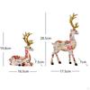 2 Pieces Reindeer Statues Figurines Vivid European Deer Lover Sculpture Table Centerpiece for