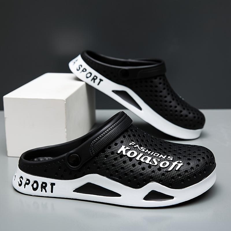 Herren Mode Sandalen | Rutschfeste Atmungsaktive Bequeme Hausschuhe EVA Gartenschuhe | Lässige Wanderschuhe, Outdoor Strandschuhe