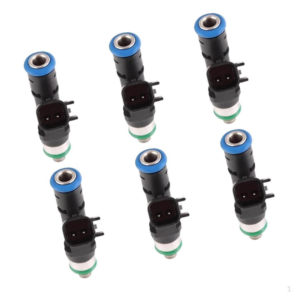 6 Pieces Fuel Injectors 0280158020 for Dodge RAM 1500 3.7L V6 2004-2012