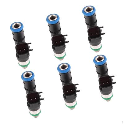 6 Pieces Fuel Injectors 0280158020 for Dodge RAM 1500 3.7L V6 2004-2012