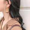 Minimalist Large Circle Hoop Earrings for Women - Elegant and Luxurious Design In Metallic Finish