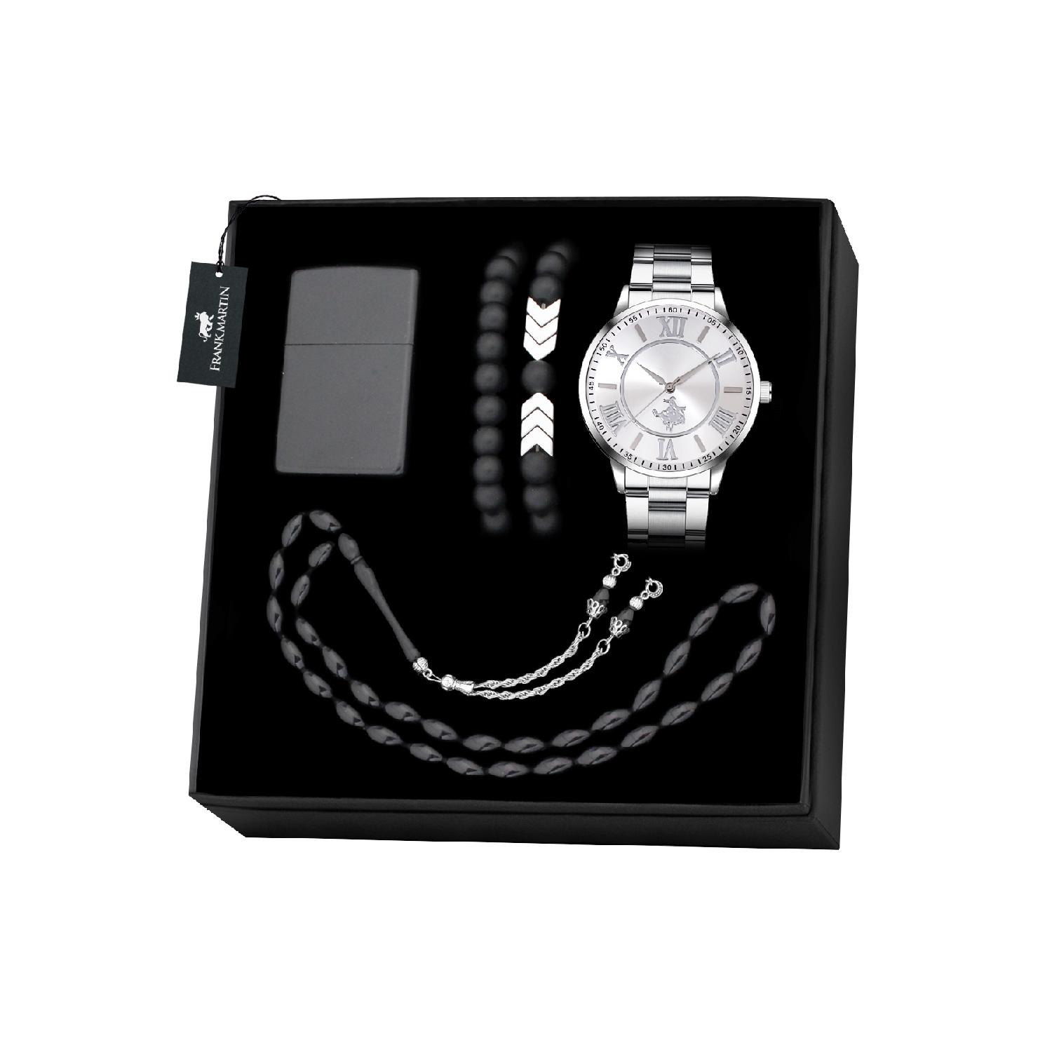 

Мужские часы-браслет с четками и зажигалкой 10-002 чёрный