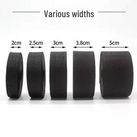 Wear-Resistant Nylon Cargo Binding Strap - Flat Webbing Tie-Down and Packing Strap