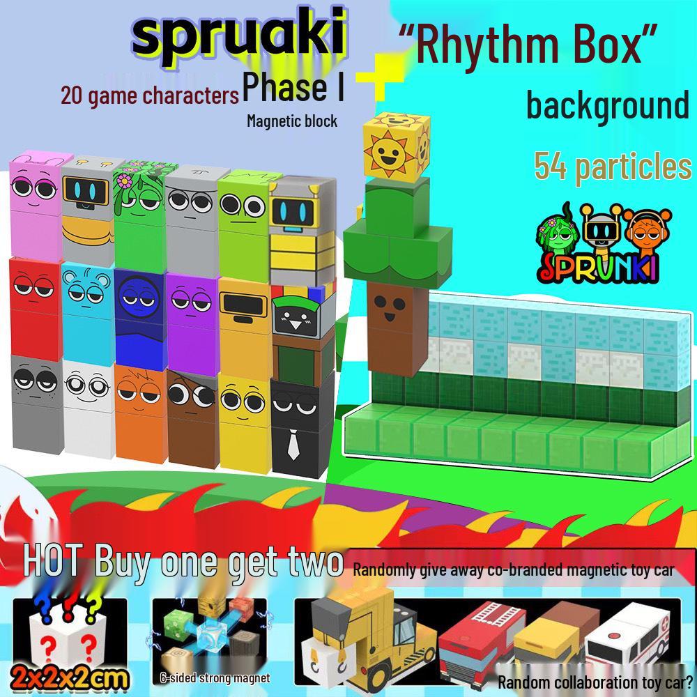 Children's Rhythm Box Sprunki Figurine Toy for Boys - Small Gift Doll