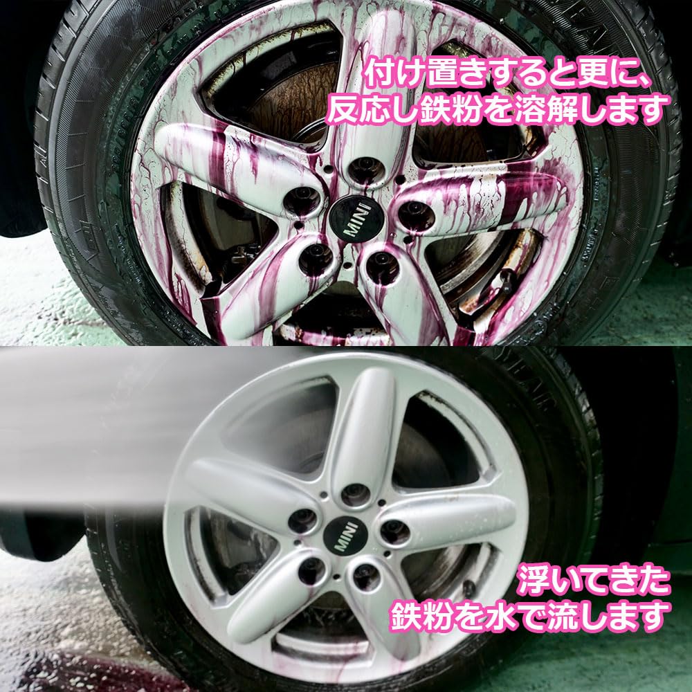 INNOVACAR D1 IRON Neutral Iron No Ammonia Leaves a Clean Suitable for All Exterior Inovacar D1 Iron Polishing Polish Car Car 500ml Remover, Odor,
