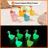 10 Stück Mini Schwan Leuchtet im Dunkeln Vivarium DIY Zubehör Miniatur Figuren Feengarten Dekoration Kawaii Tiere Spielzeug