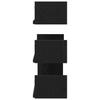Wall Shelves (3 pcs) Black Oak Effect Wood Based Material