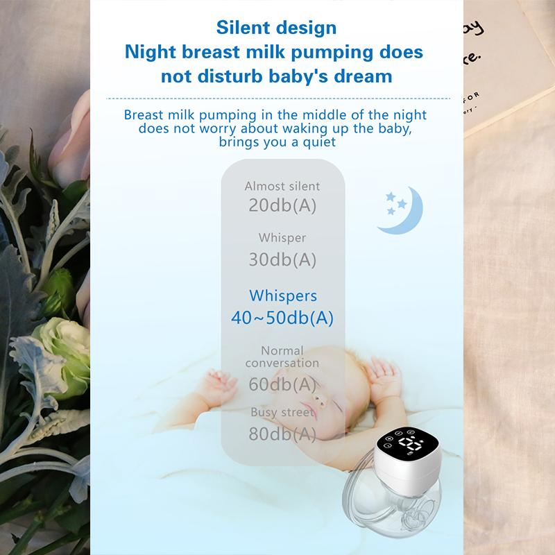 All-in-one Wireless Portable Electric Breast Pump with Strong Suction and Fully Automatic Milking Machine