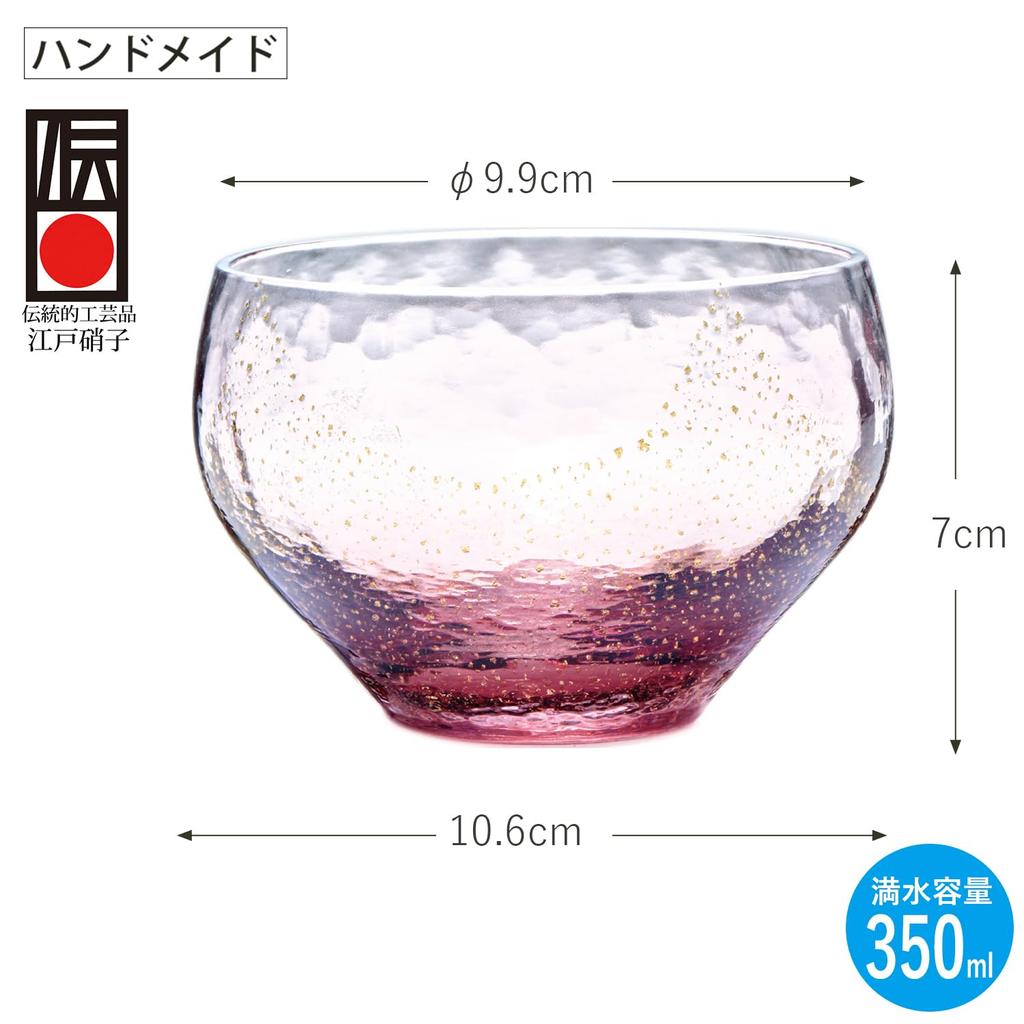 Toyo Sasaki Glass Yachiyo Kiln Round Cup 10367PAM (Plum Purple)