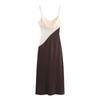 Jnleaog Autumn New Women Clothes Western Style French Style Design Patchwork Midi Dress 5029 116