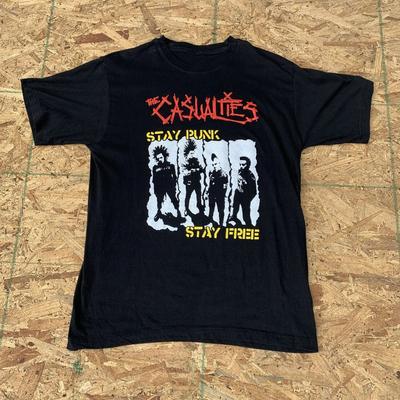 The Casualties Band Stay Punk Stay Free Cotton Black S-5XL T Shirt EN832