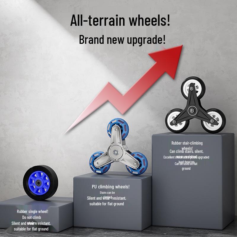 Stair-Climbing Foldable Hand Truck for Heavy Loads