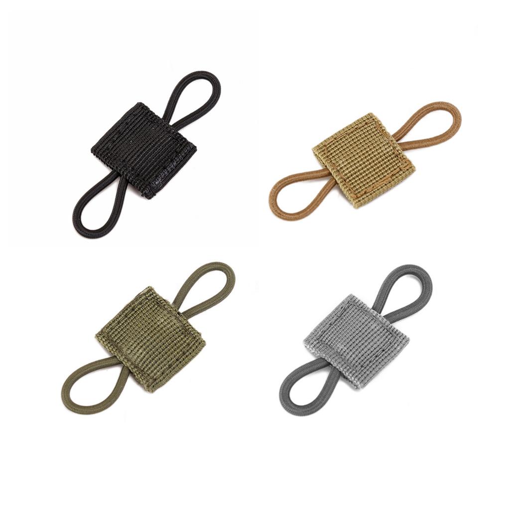 Tactical Ribbon Buckle Binding Retainer Outdoor Bag Fixing Accessory Replacement for Elastic Rope Webbing Buckle