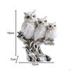 Owl Figurines Animal Statue Miniature Figurine Sculpture for Living Room Bedroom