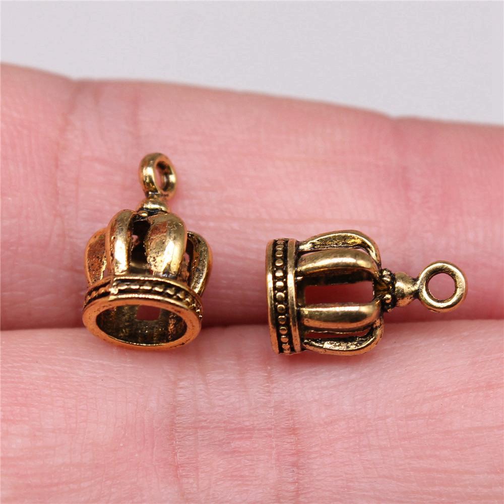Charms Crown Pendants Minimalist Jewelry Components QC035