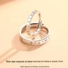 925 Sterling Silver French-Style Couple Rings: Elegant Niche Design Wedding Bands for Men and Women - Ideal Christmas Gift