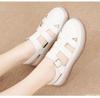 Fashion 2025 Summer new high-quality women's retro hollowed out sandals with soft sole versatile toe cover a popular single shoe